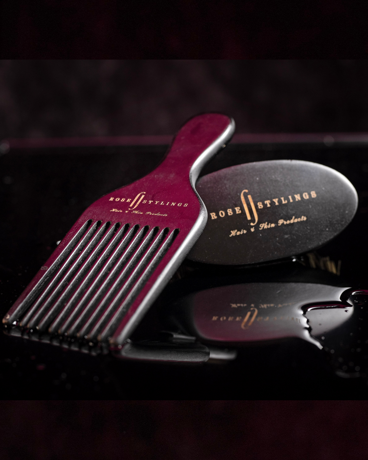 Wooden Pick & Boar Bristle Brush