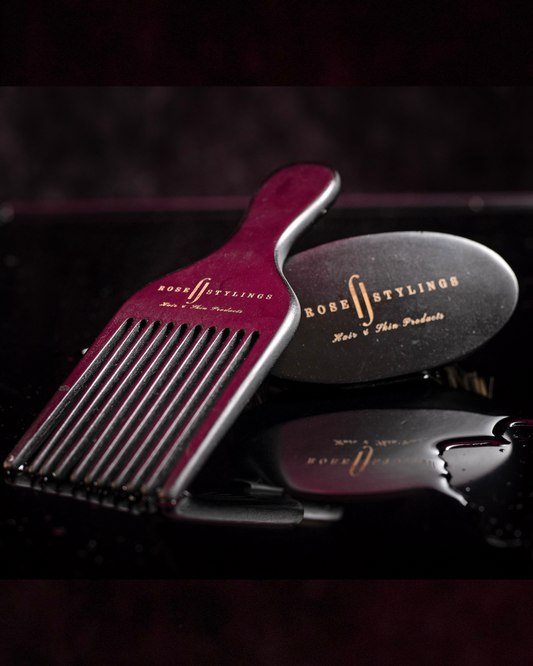 Wooden Pick & Boar Bristle Brush